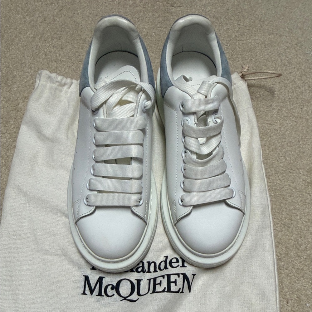 Alexander McQueen White and Gray Sneakers